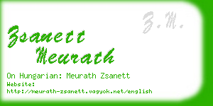 zsanett meurath business card